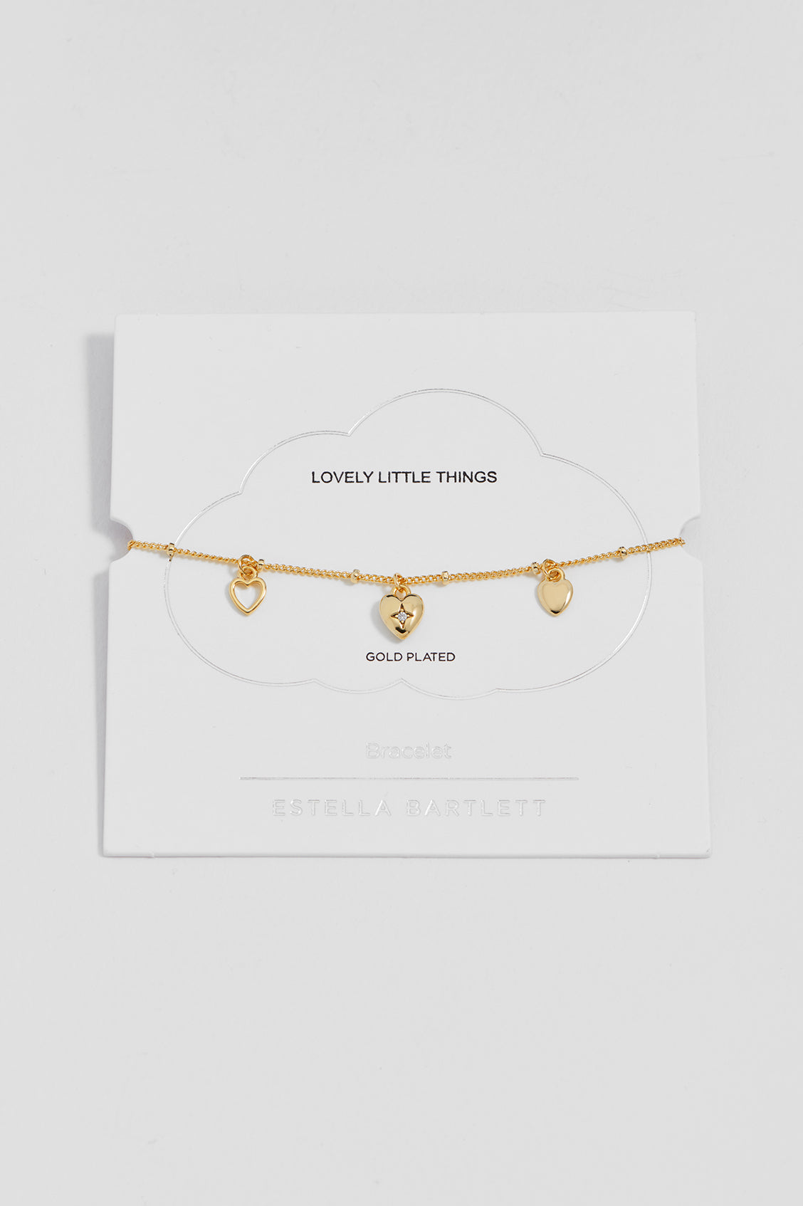 Triple Heart Charm Bracelet