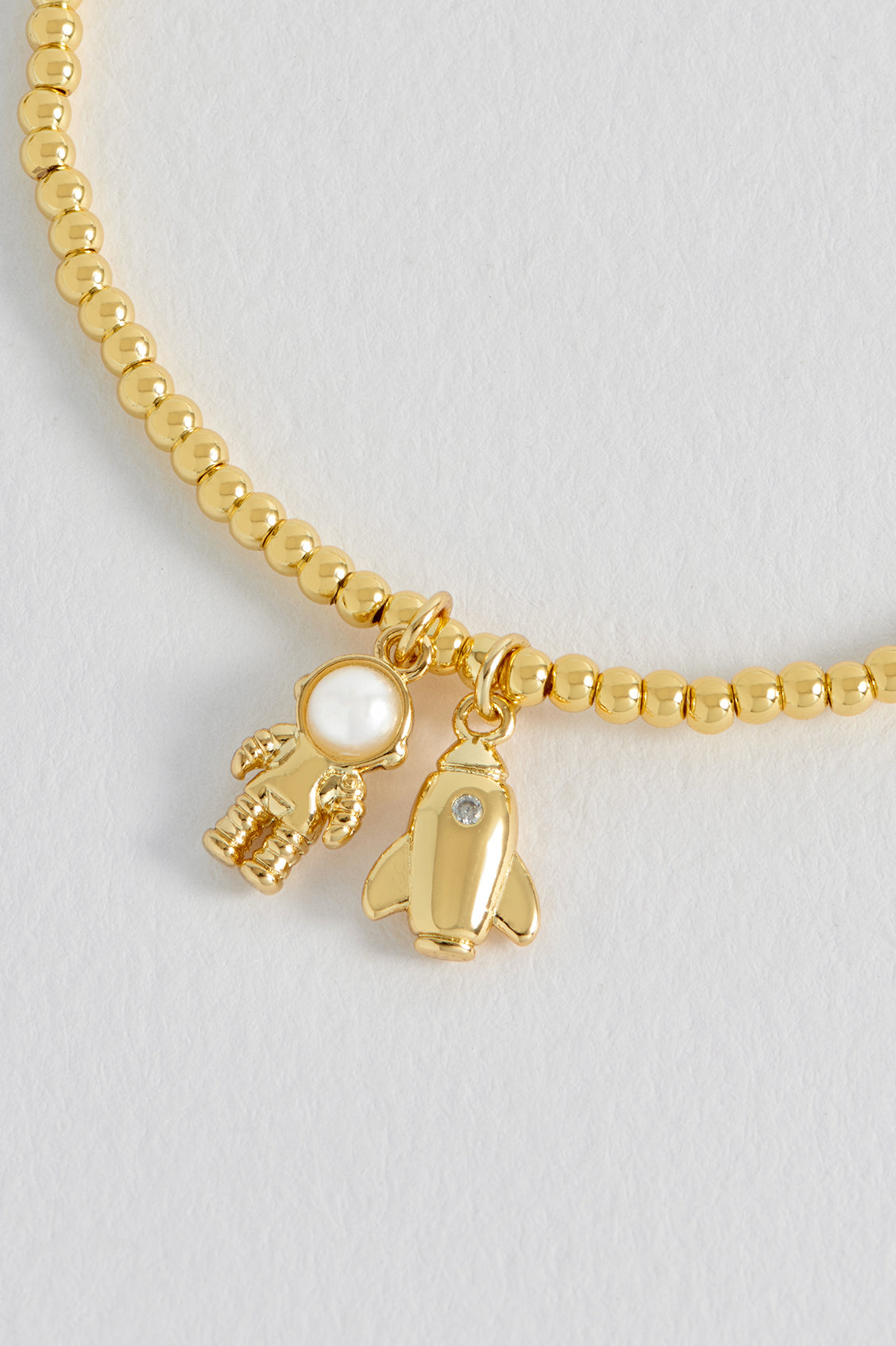 Spaceship and Pearl Astronaut Sienna Bracelet