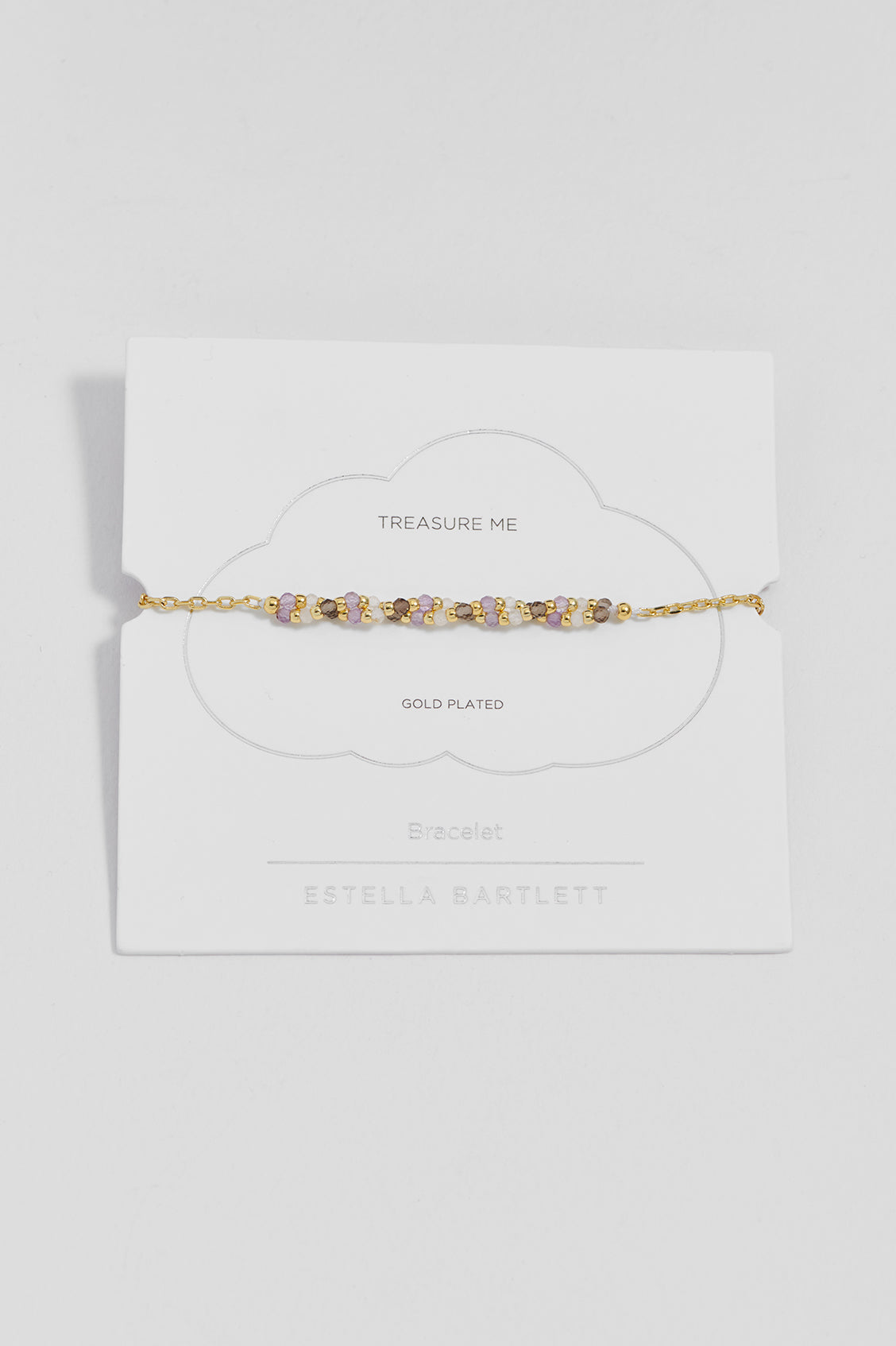 Twisted Lilac Gemstone Beaded Bracelet
