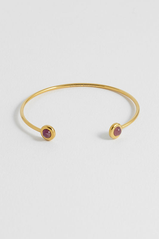 Wellness Amethyst Open Bangle