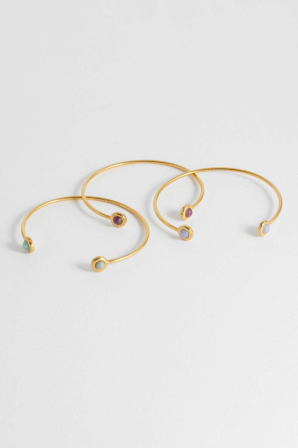 Wellness Blue Lace Agate Open Bangle