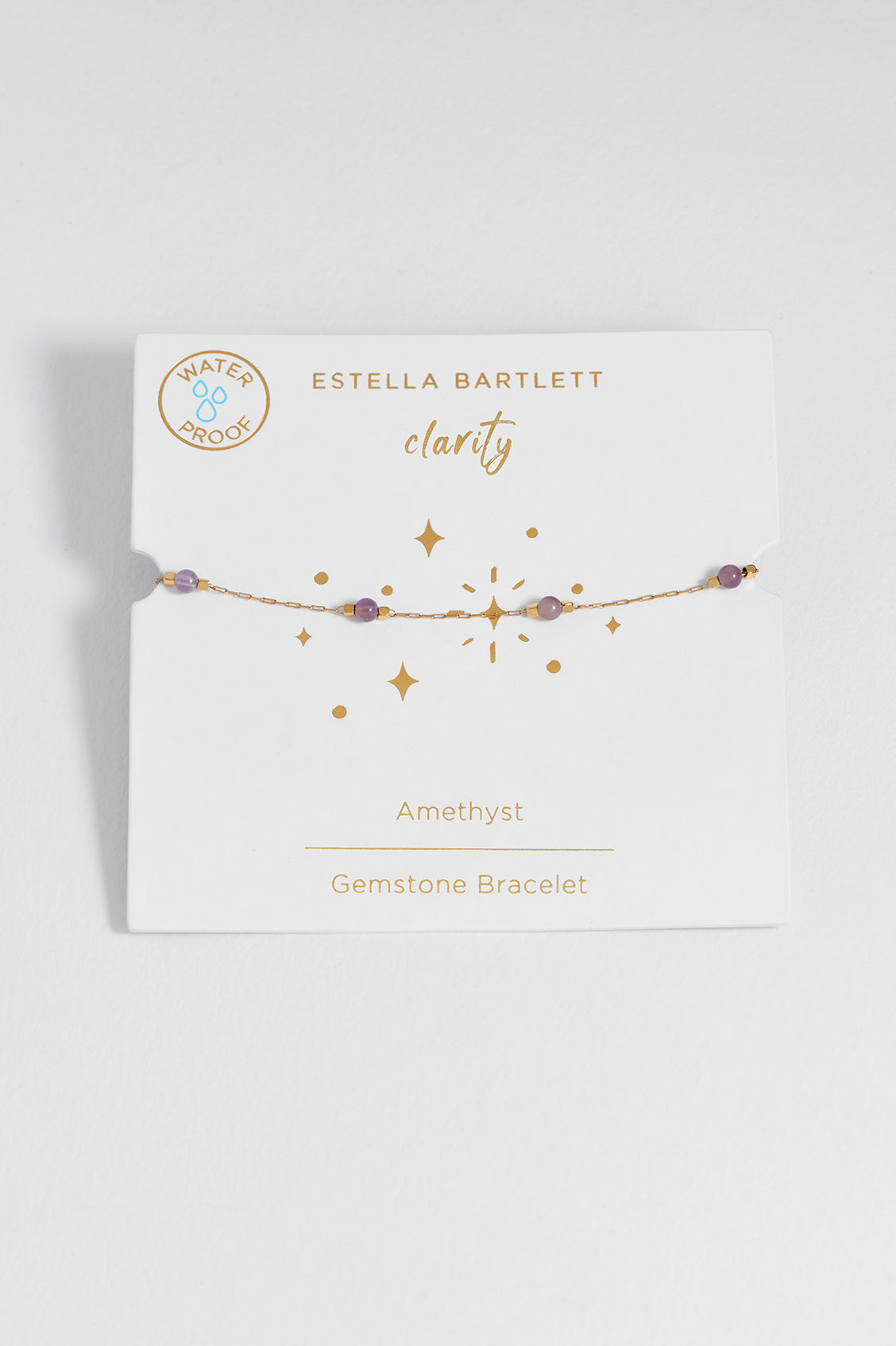 Wellness Amethyst Beaded Chain Bracelet