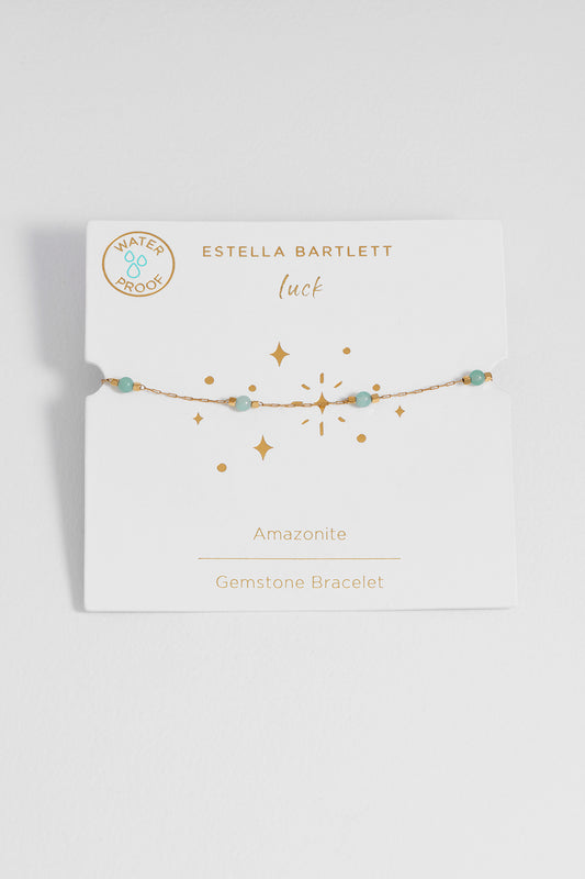 Wellness Amazonite Beaded Chain Bracelet