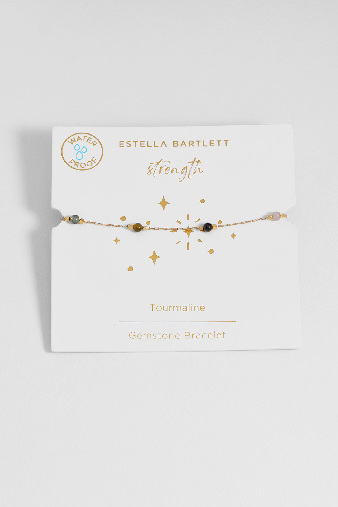 Wellness Tourmaline Beaded Chain Bracelet