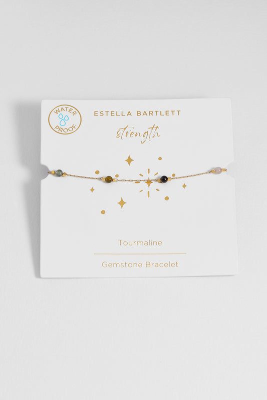 Wellness Tourmaline Beaded Chain Bracelet