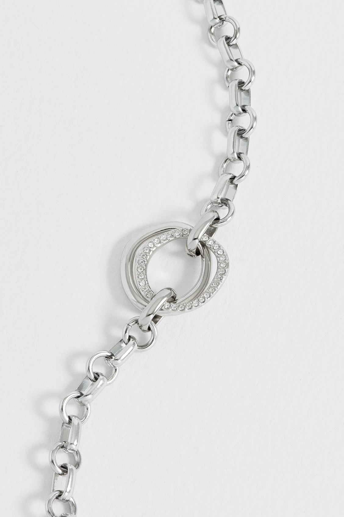 Molten Ring Pave T-Bar Bracelet