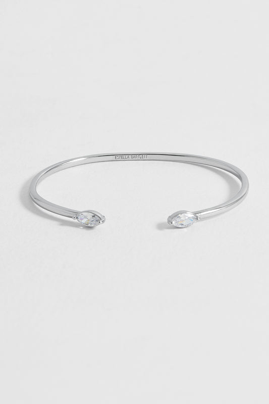 Marquise CZ Fine Open Bangle