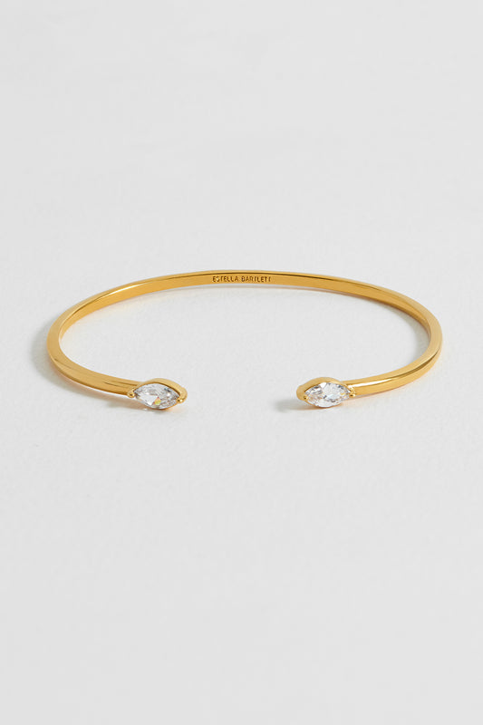 Marquise CZ Fine Open Bangle
