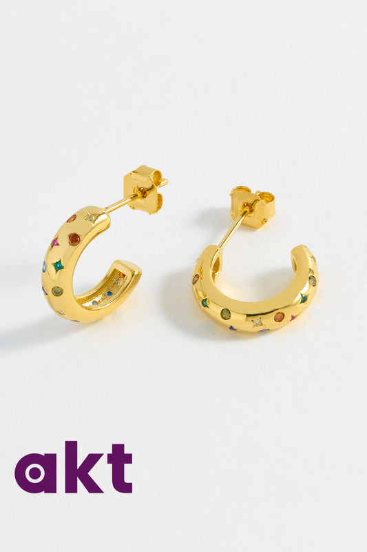 Chubby Rainbow Celestial Hoops