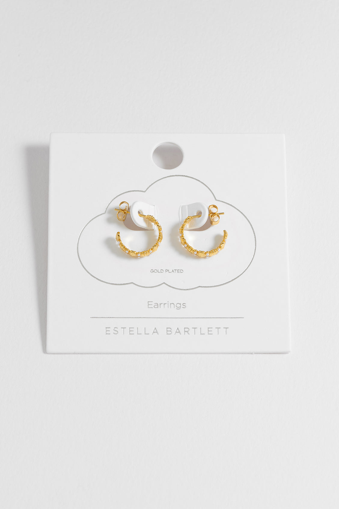 Pearl Scallop Hoops