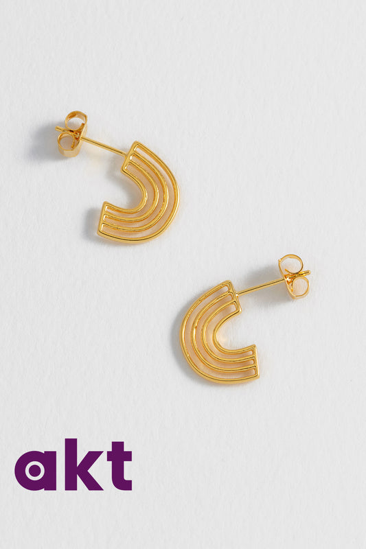 Rainbow Hoop Earrings