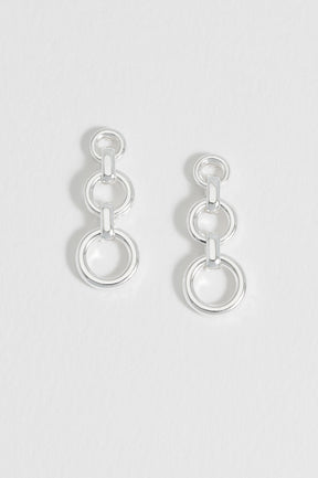 estella bartlett Graduated Round Link Drop Earrings Waterproof PVD