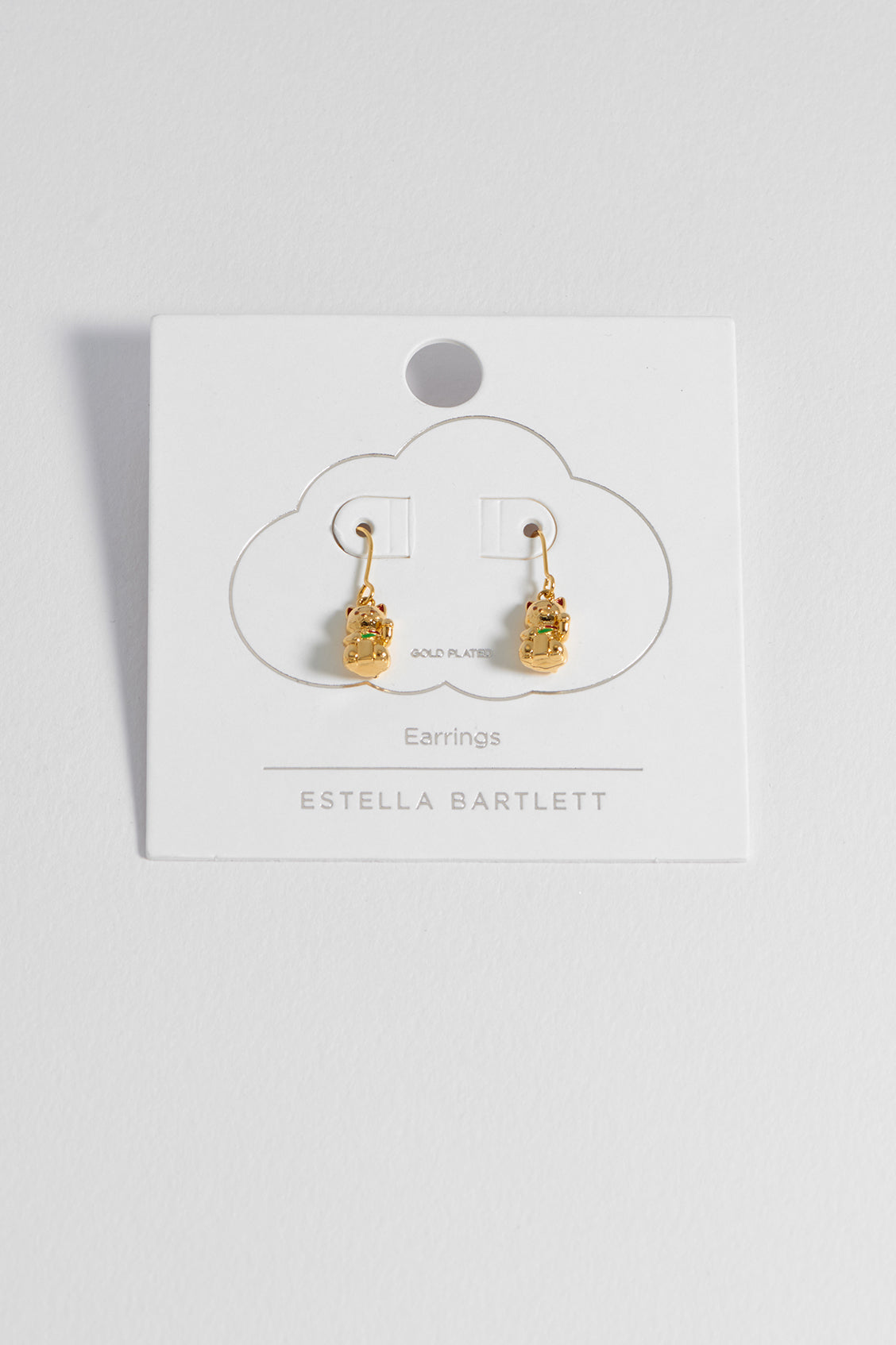 Lucky Cat Hook Earrings