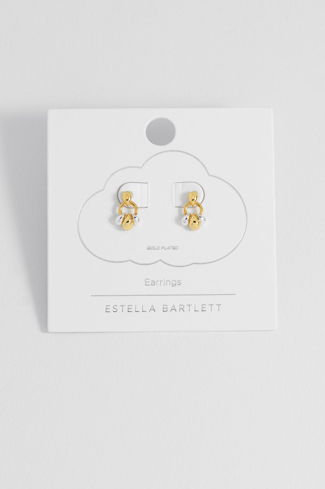 Tiered Droplet Circle Earrings