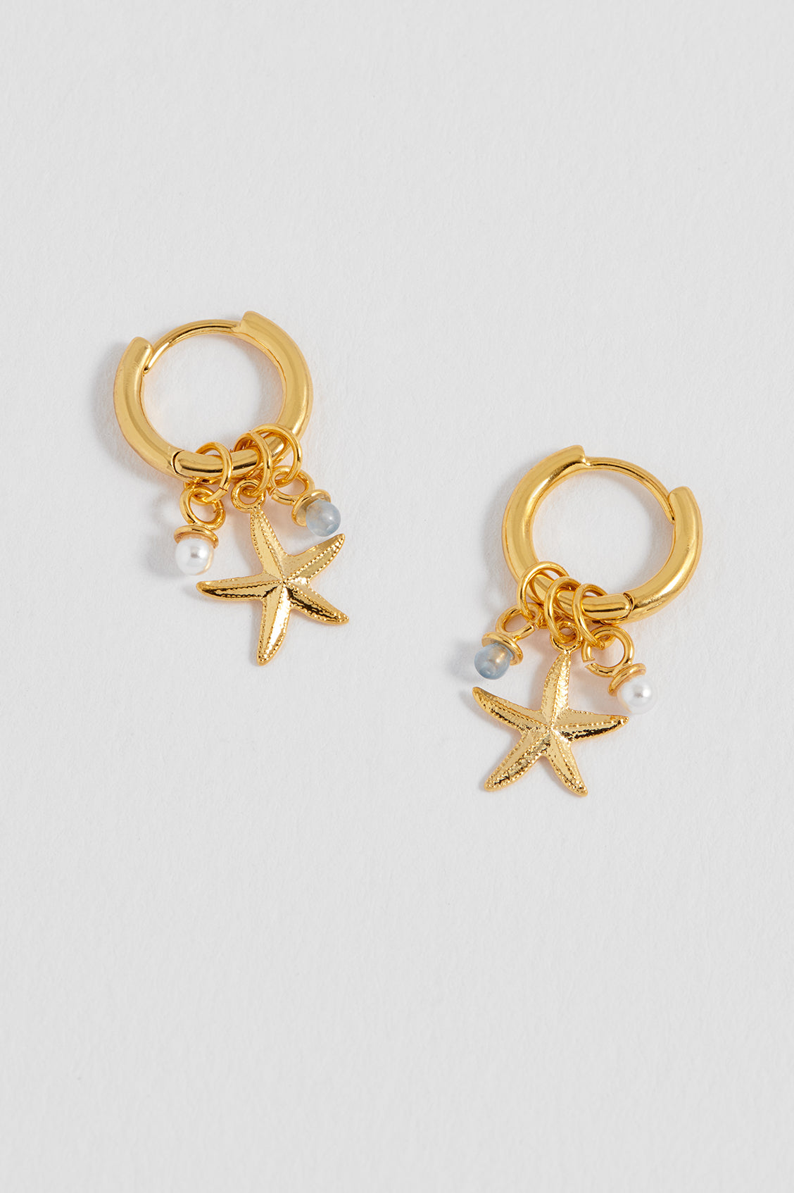 Starfish Charm Huggies