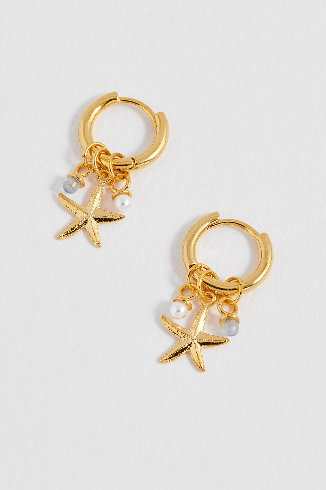 Starfish Charm Huggies