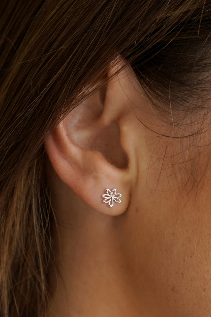 Doodle Flower Stud Earrings