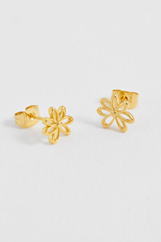 Doodle Flower Stud Earrings