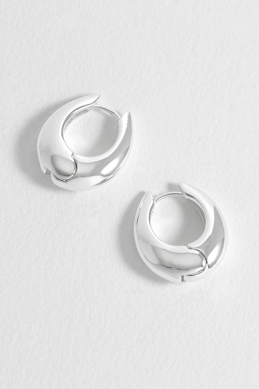 Oversized Teardrop Hoops