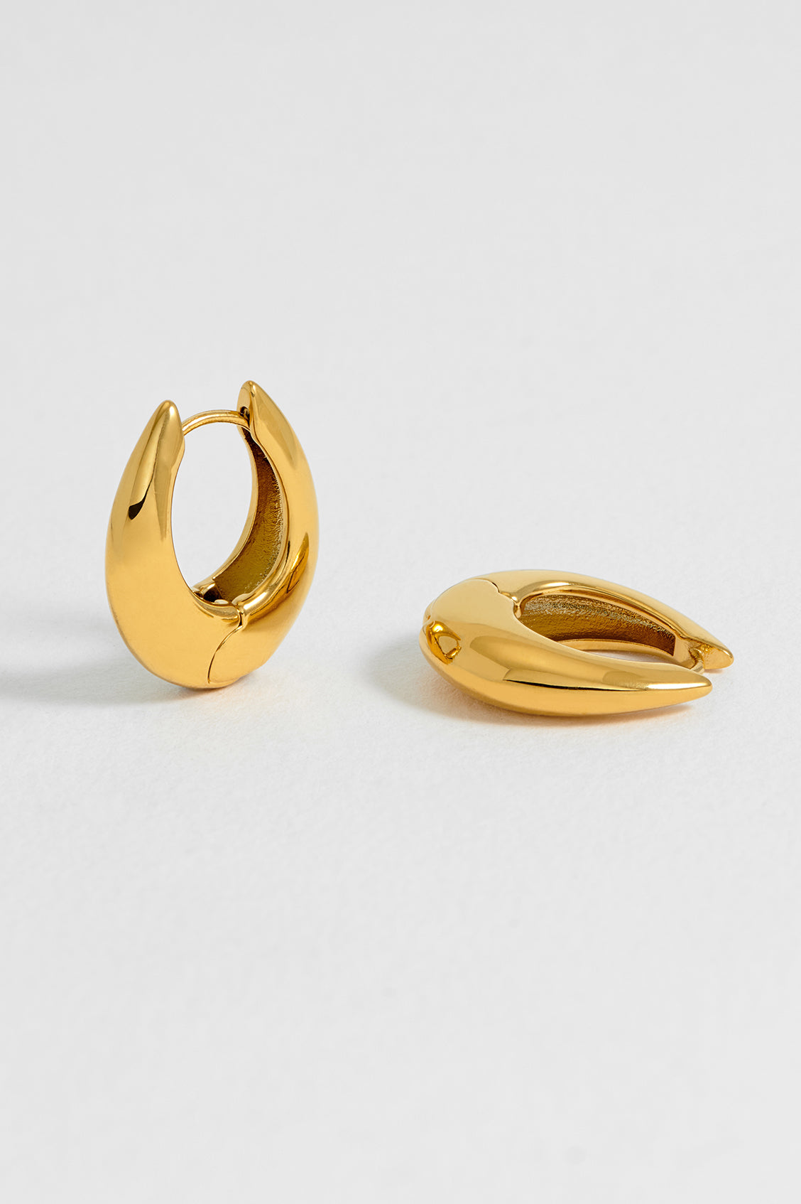 Oversized Teardrop Hoops