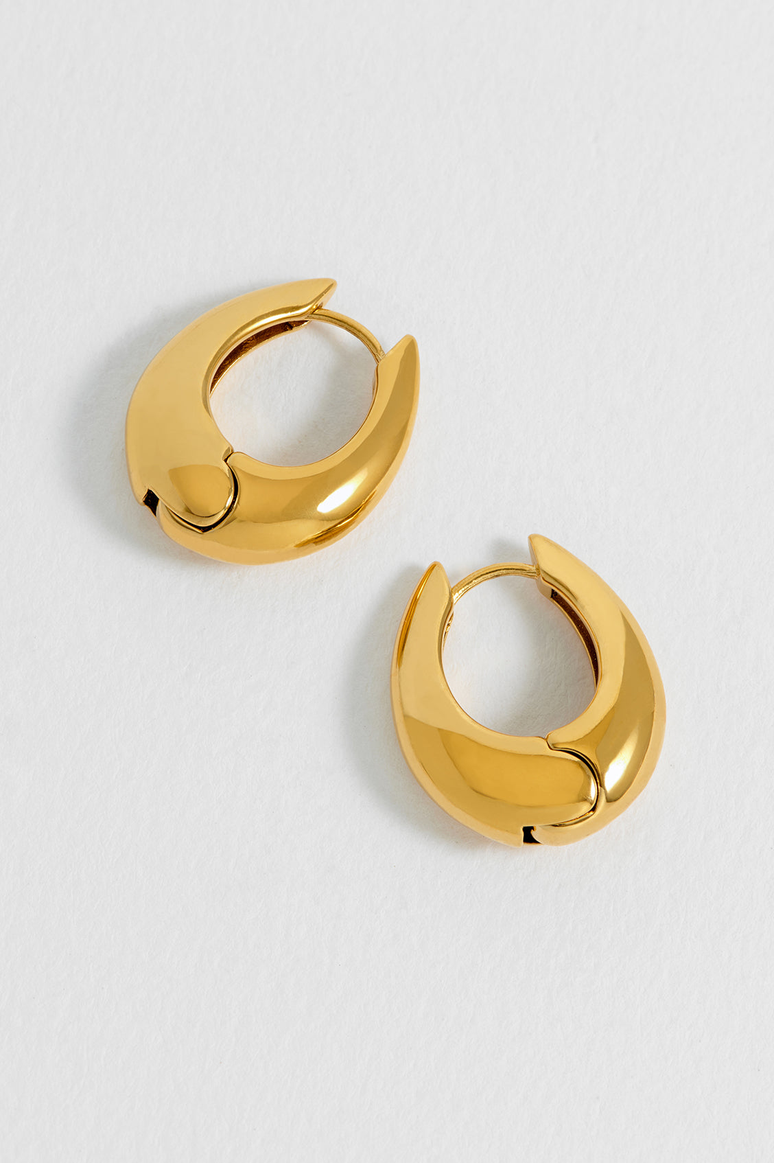 Oversized Teardrop Hoops