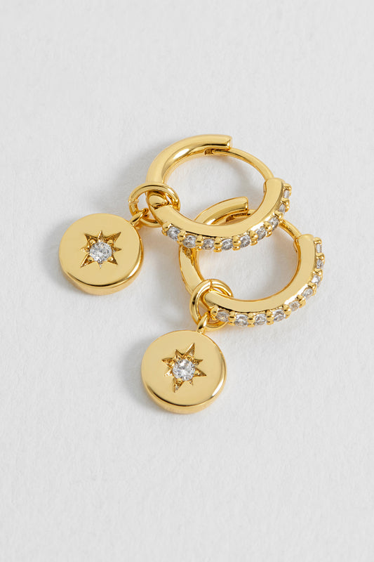 CZ North Star Coin Huggies