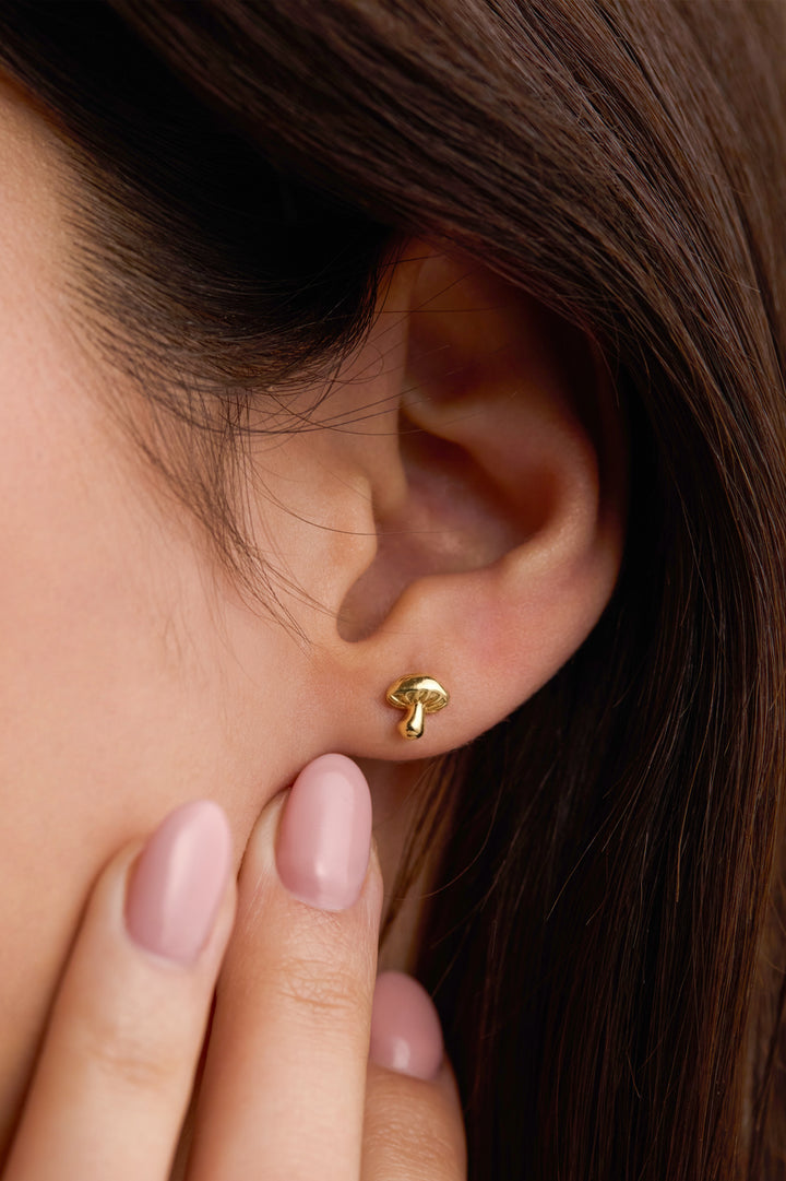 Mushroom Stud Earrings
