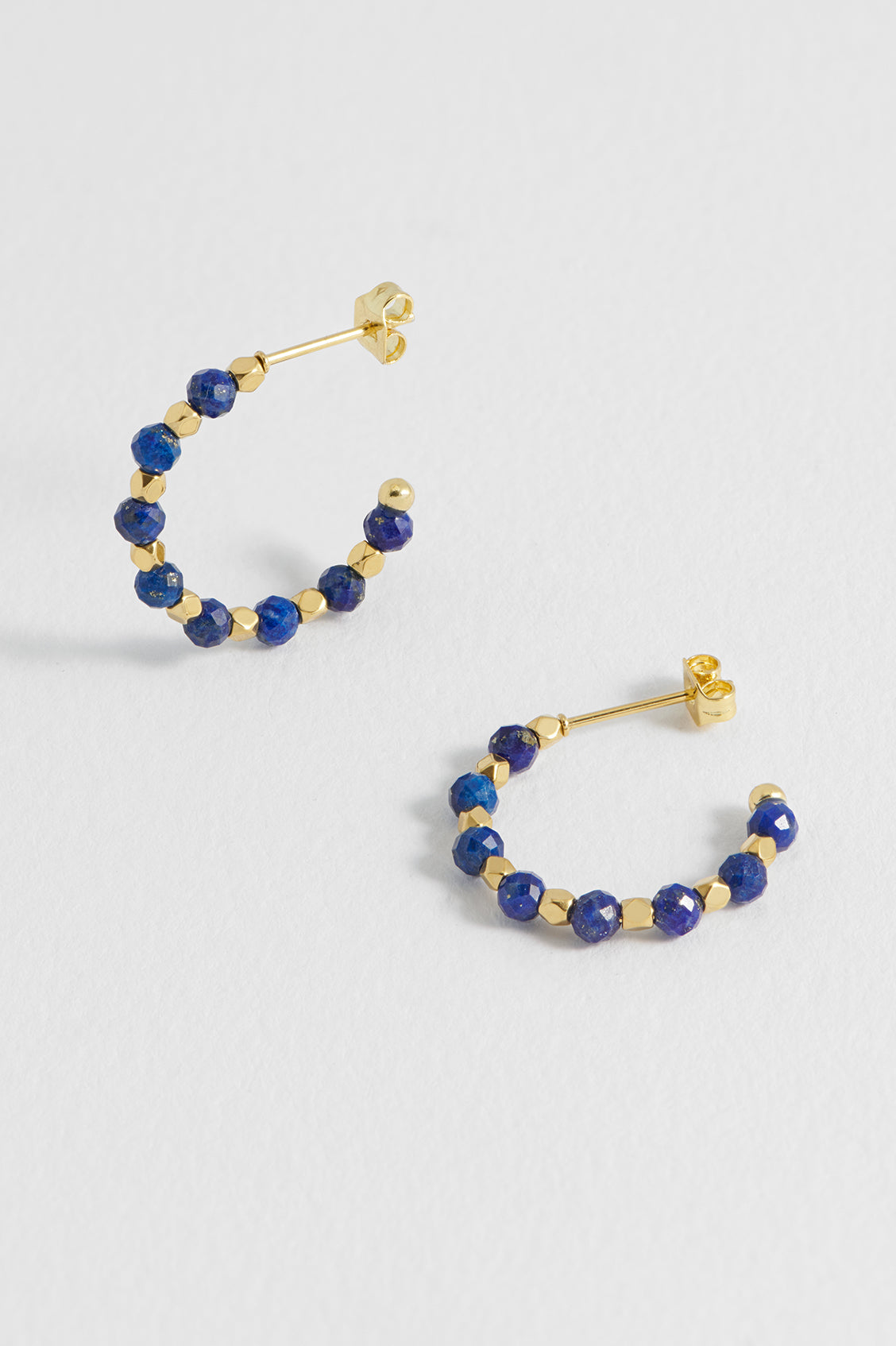 Wellness Lapis Lazuli Coco Beaded Hoops