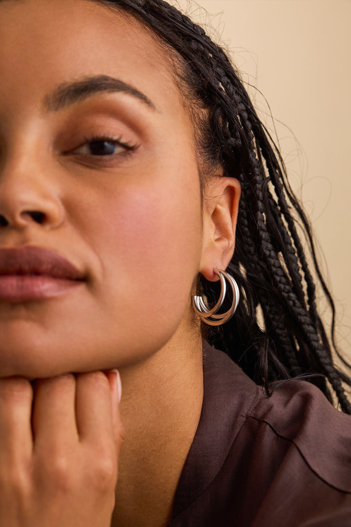 Triple Hoop Earrings