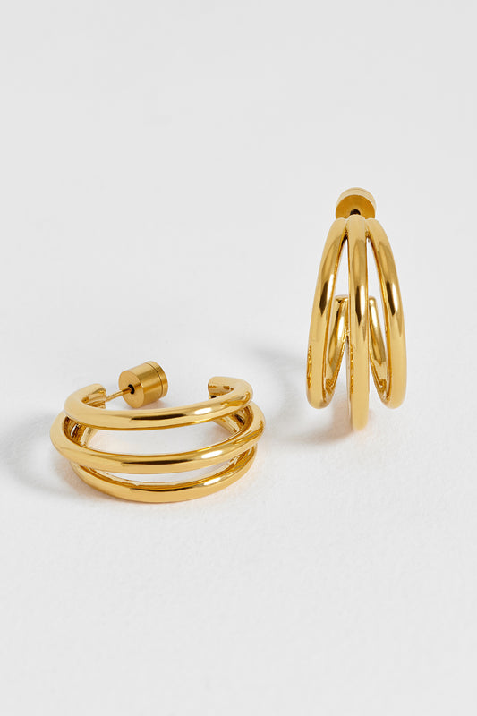 Triple Hoop Earrings