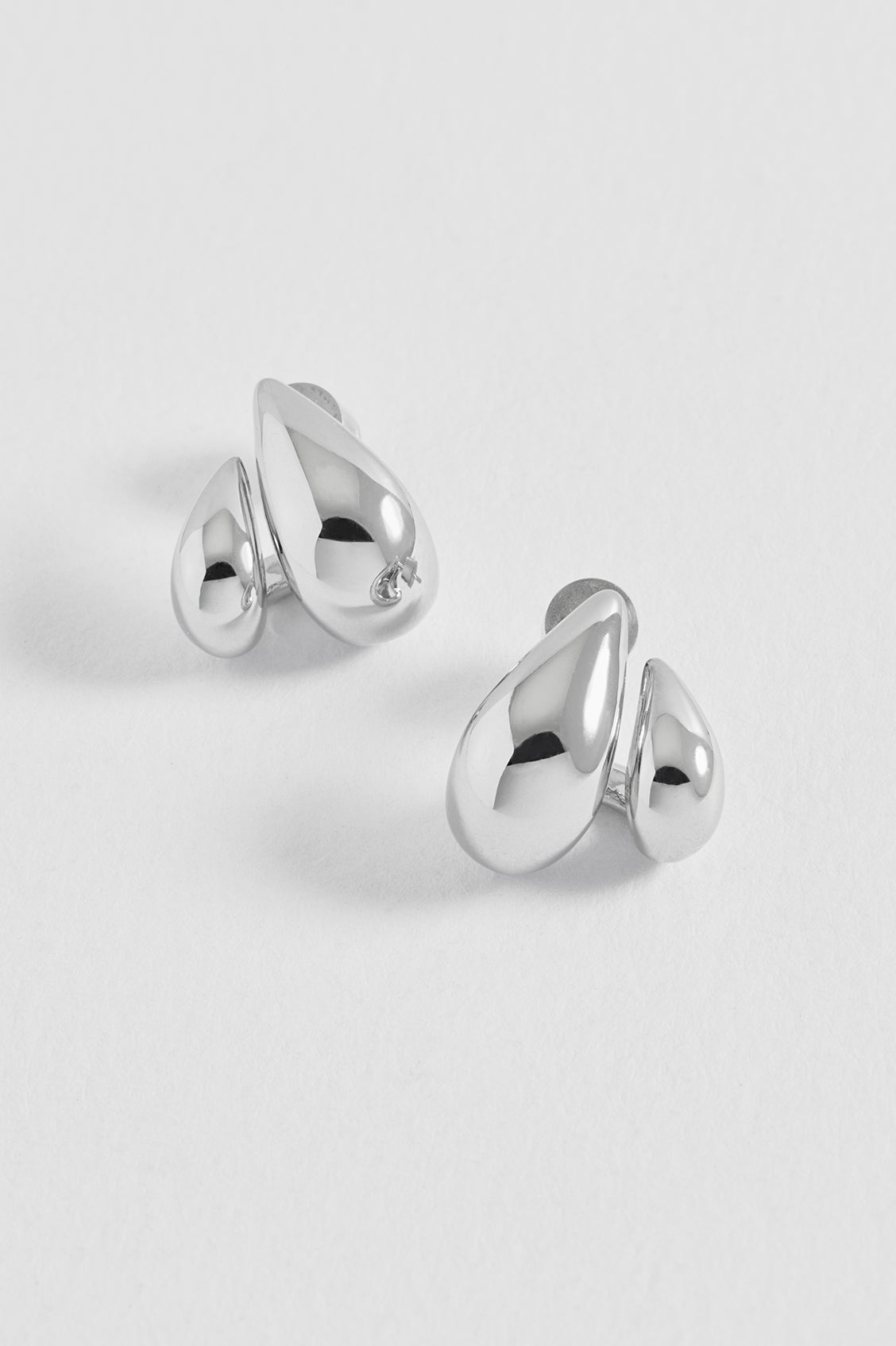 Double Teardrop Illusion Hoops