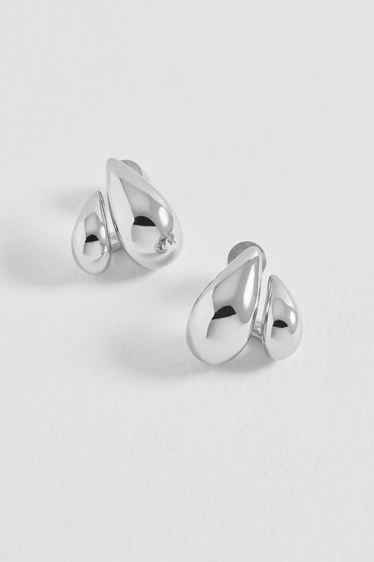 Double Teardrop Illusion Hoops