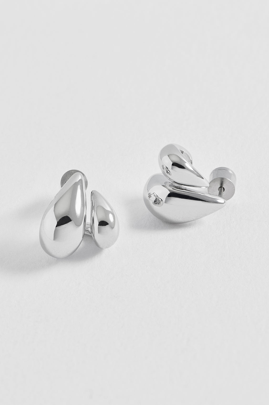 Double Teardrop Illusion Hoops
