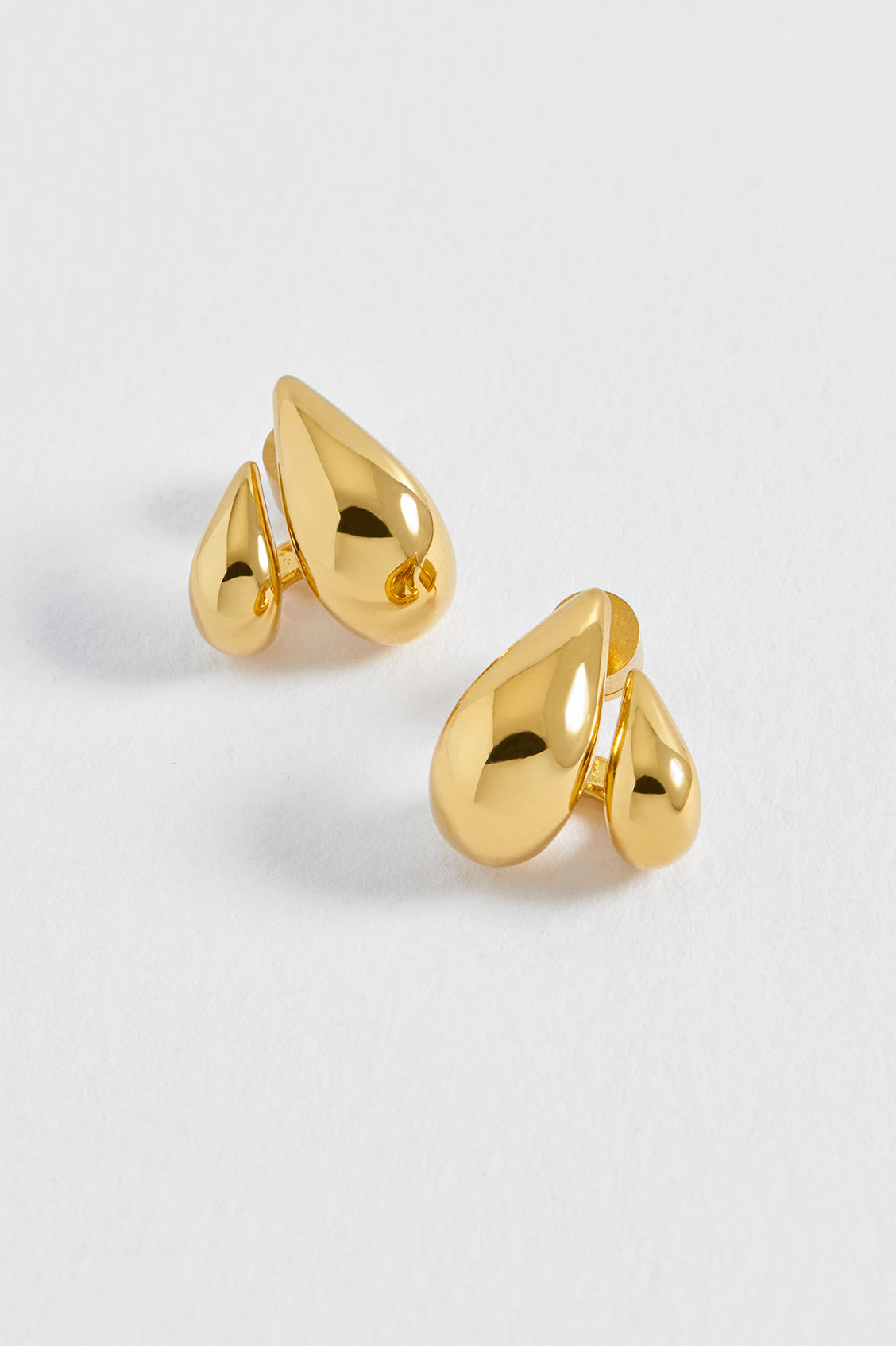 Double Teardrop Illusion Hoops
