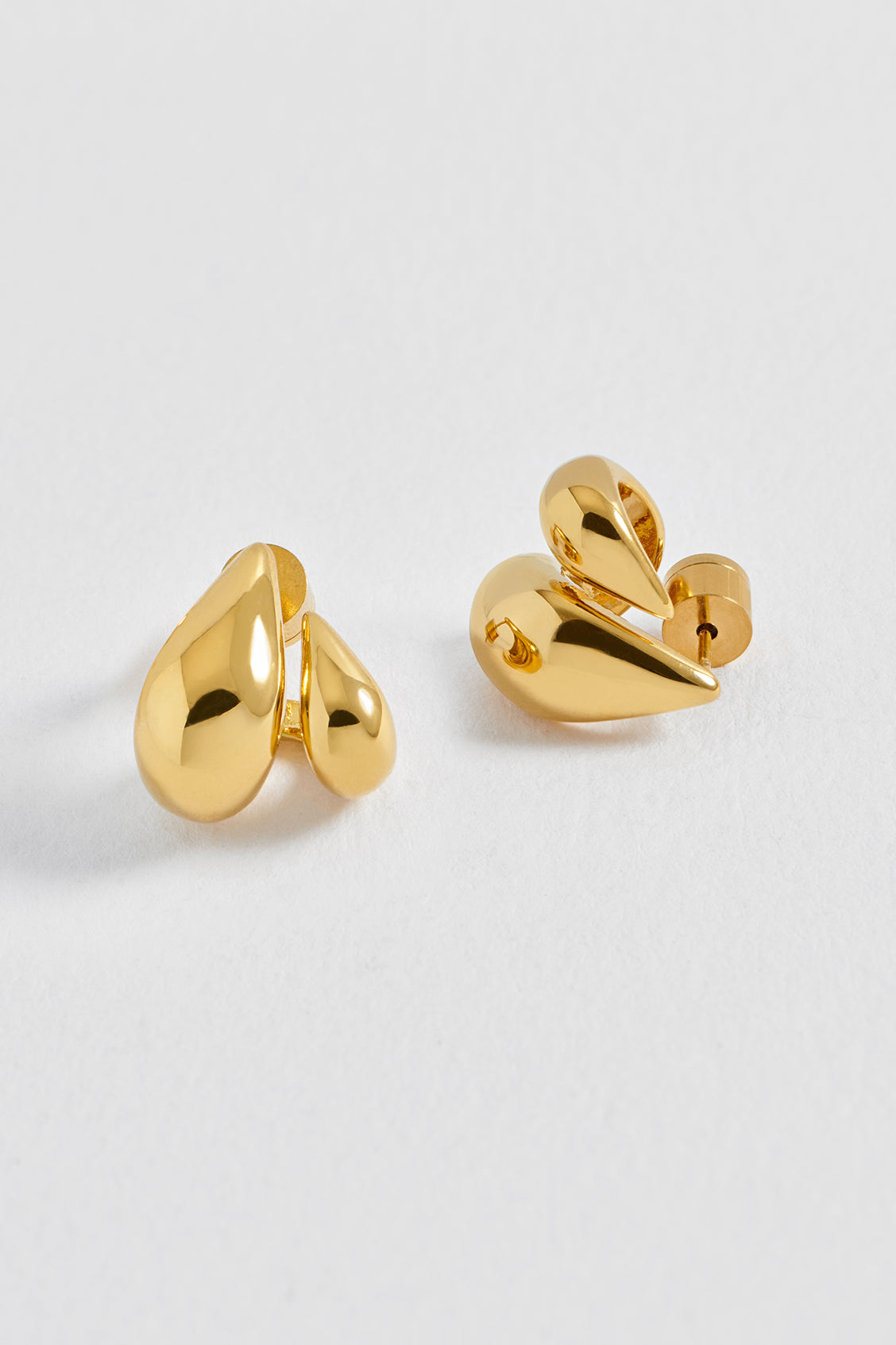 Double Teardrop Illusion Hoops