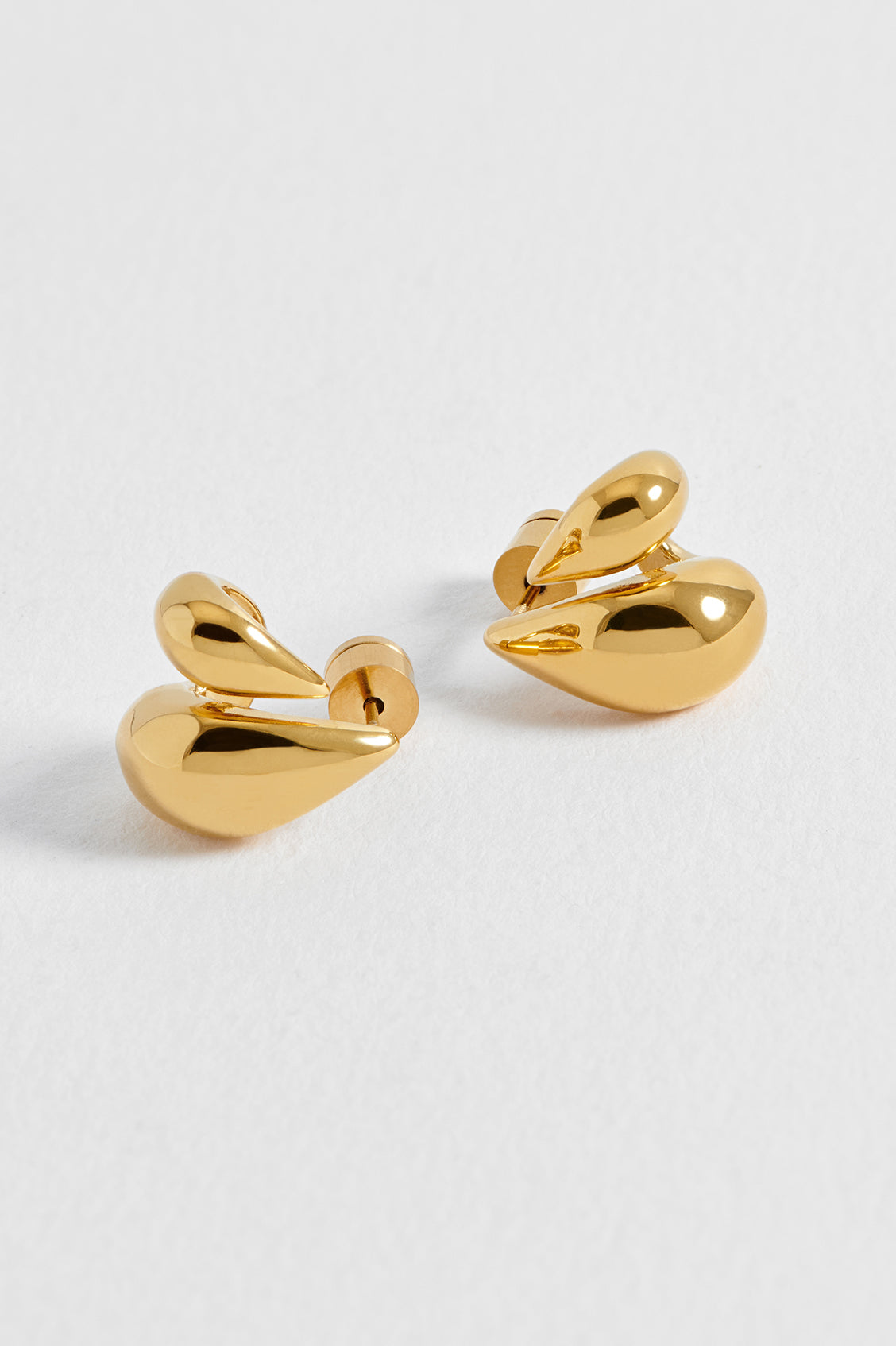Double Teardrop Illusion Hoops