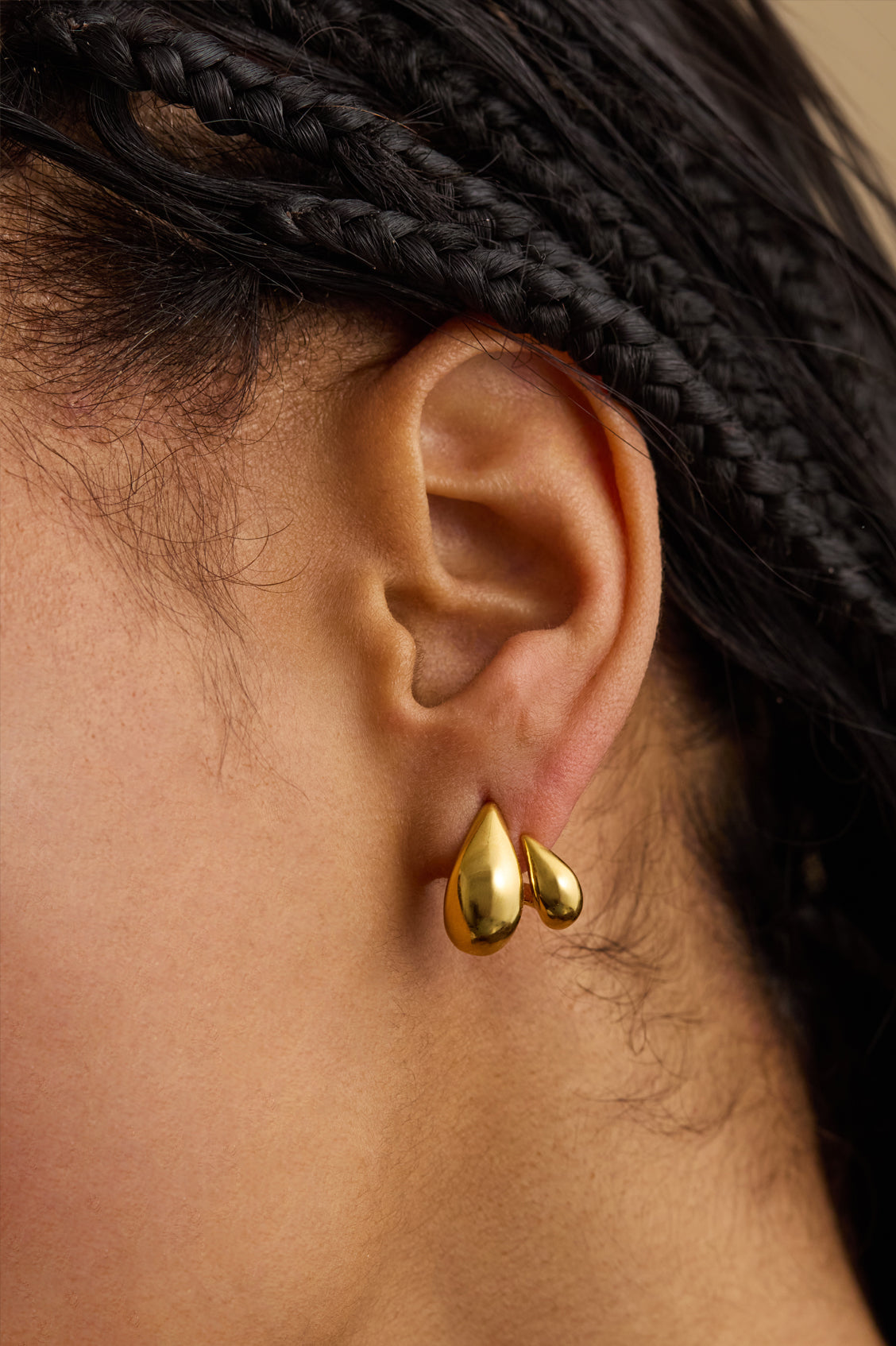 Double Teardrop Illusion Hoops