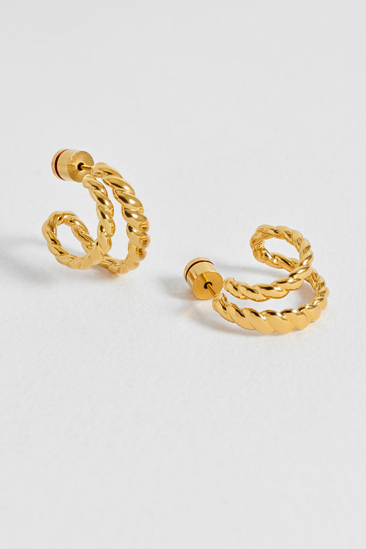 Rope Illusion Hoop Earrings