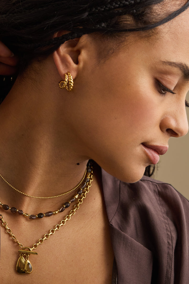 Rope Illusion Hoop Earrings