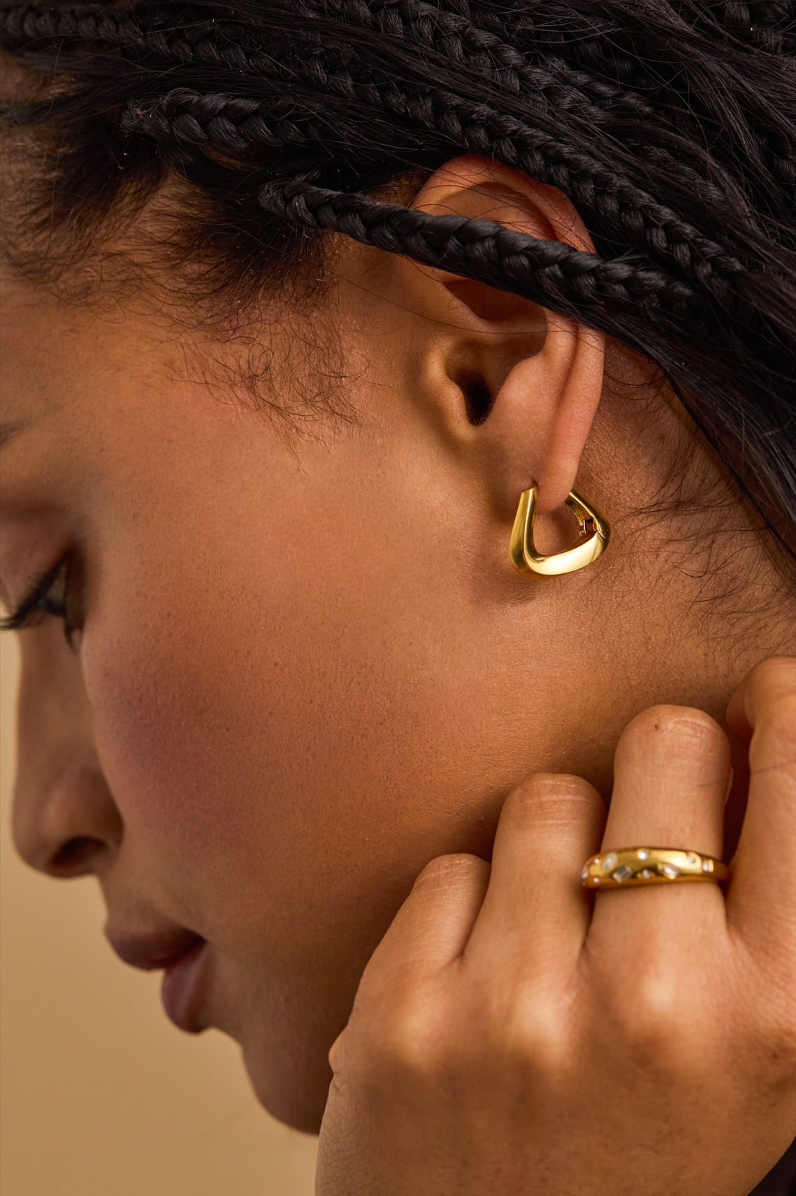 Twisted Hoop Earrings