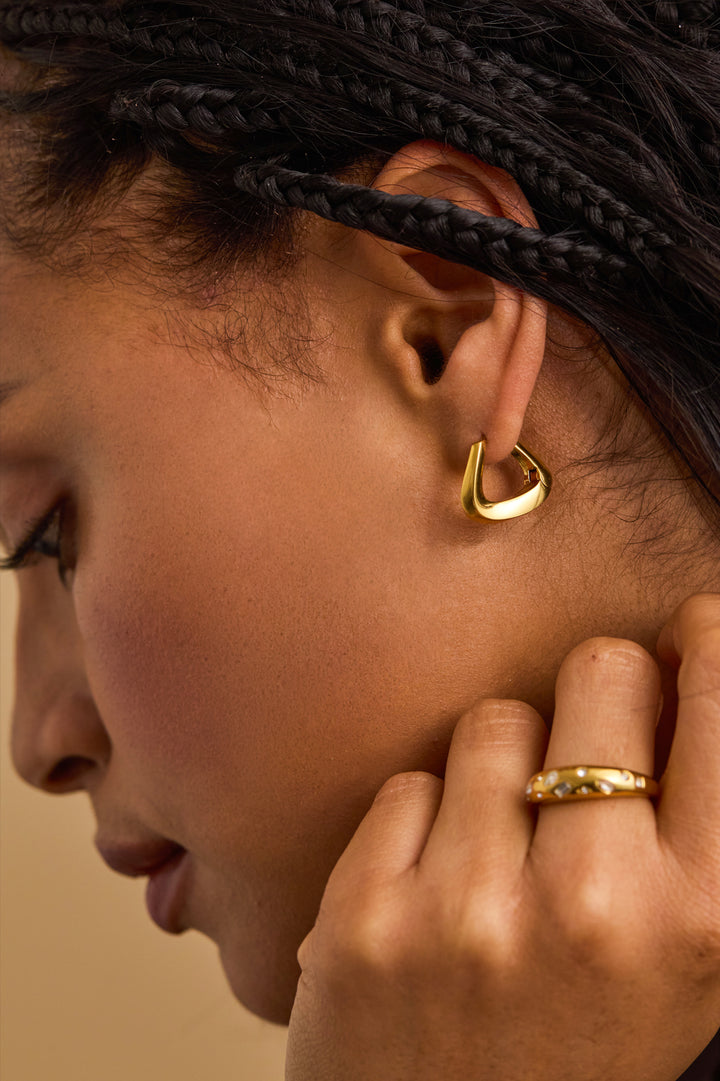 Twisted Hoop Earrings