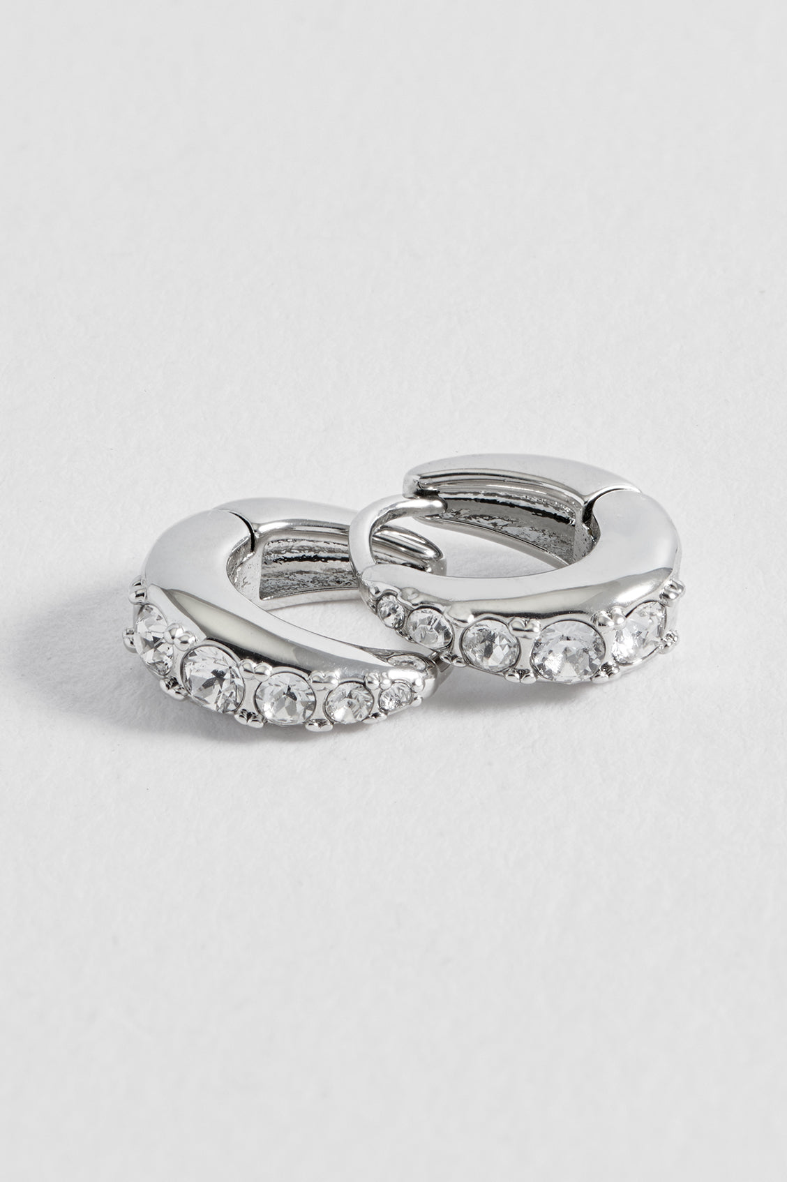 CZ Teardrop Huggies
