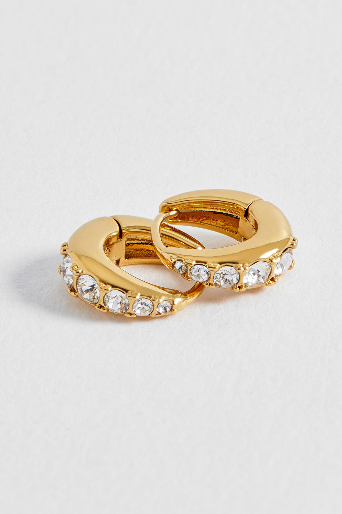 CZ Teardrop Huggies