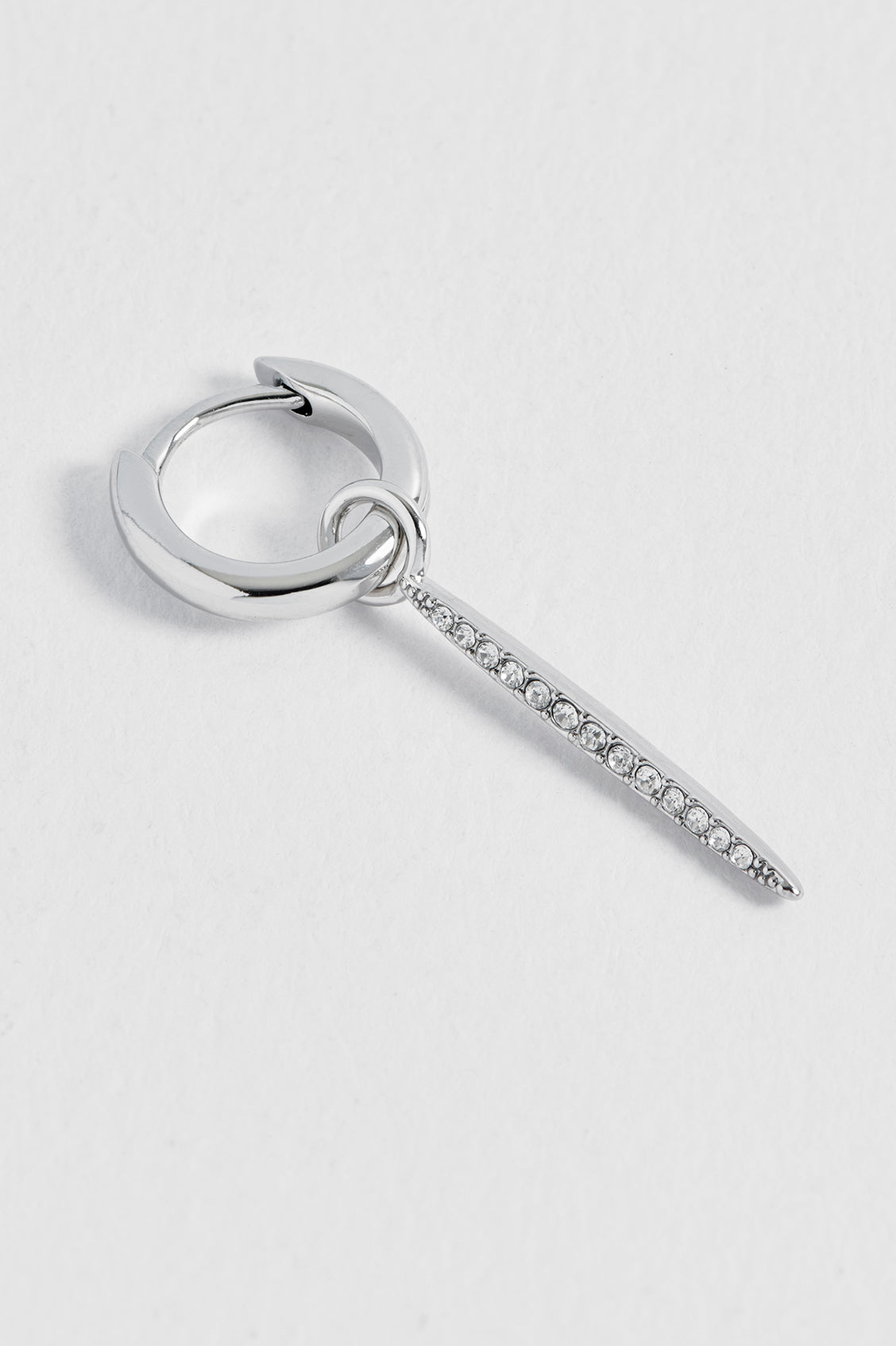 CZ Pave Bar Drop Huggies