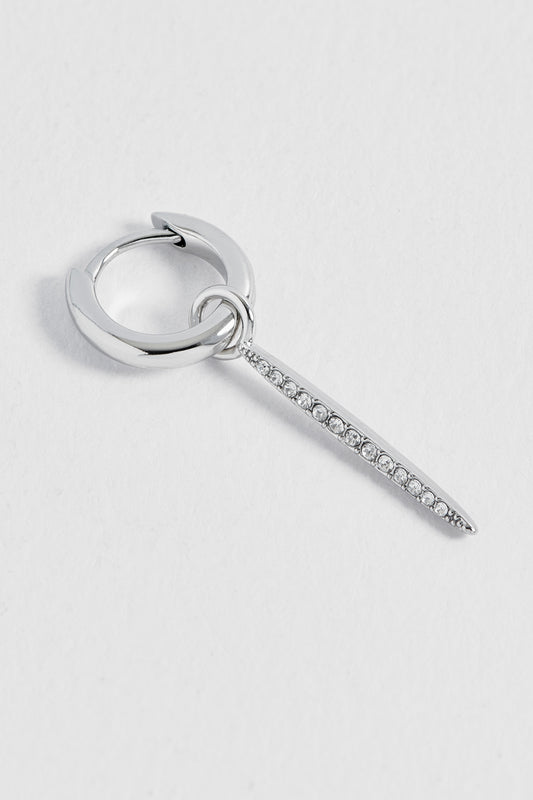 CZ Pave Bar Drop Huggies