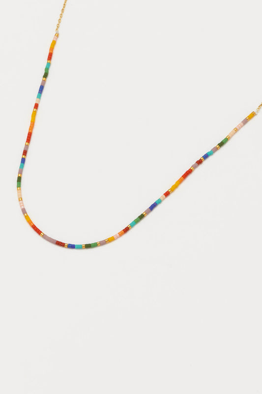 Rainbow Beaded Necklace