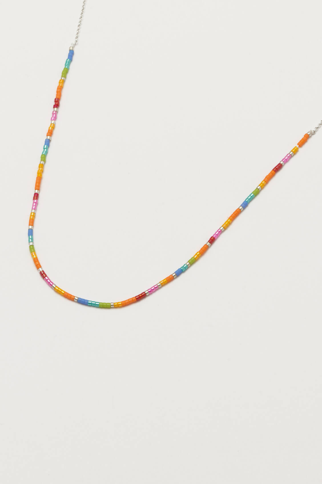 Rainbow Beaded Necklace