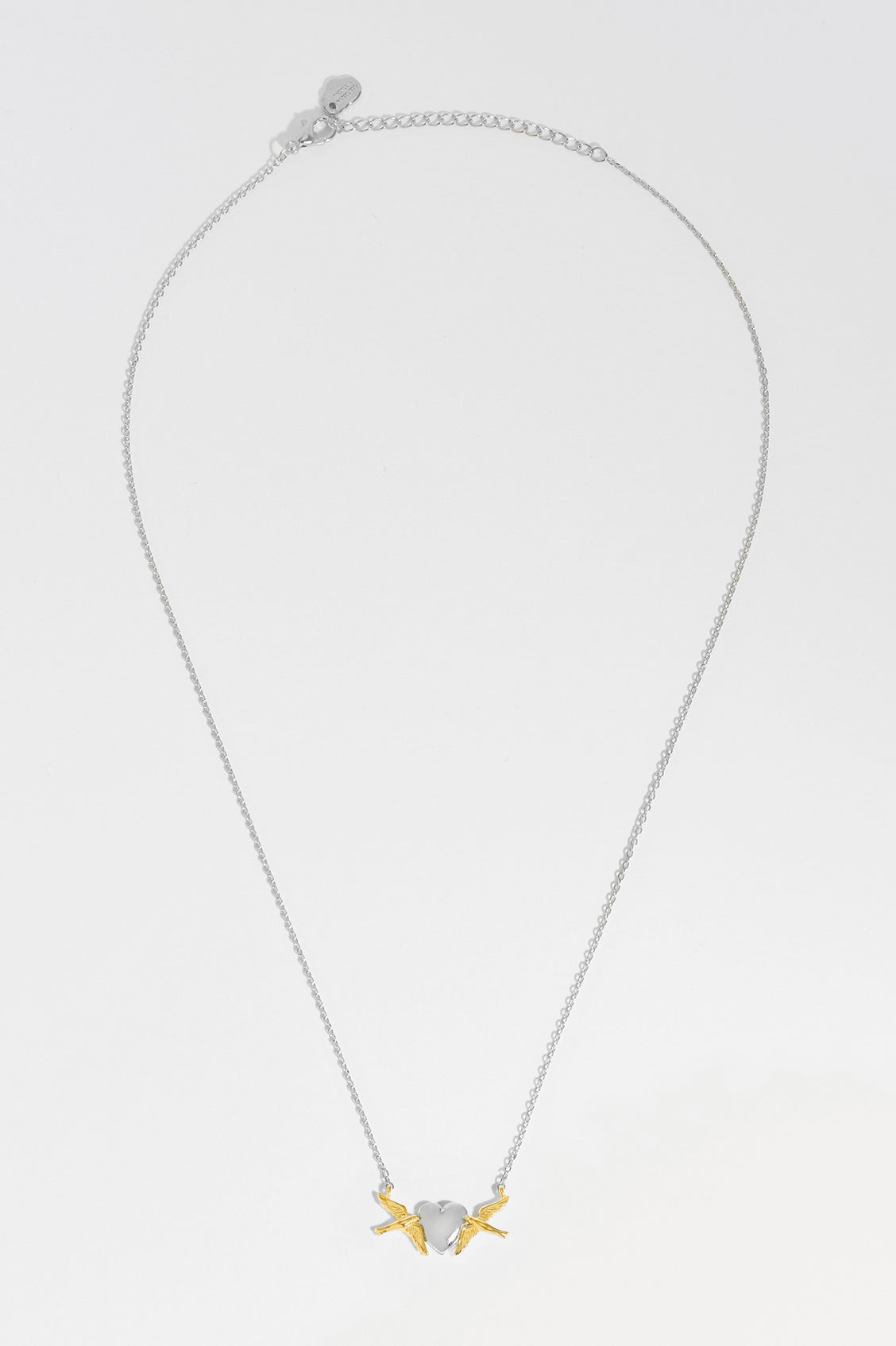 Birds and Heart Necklace