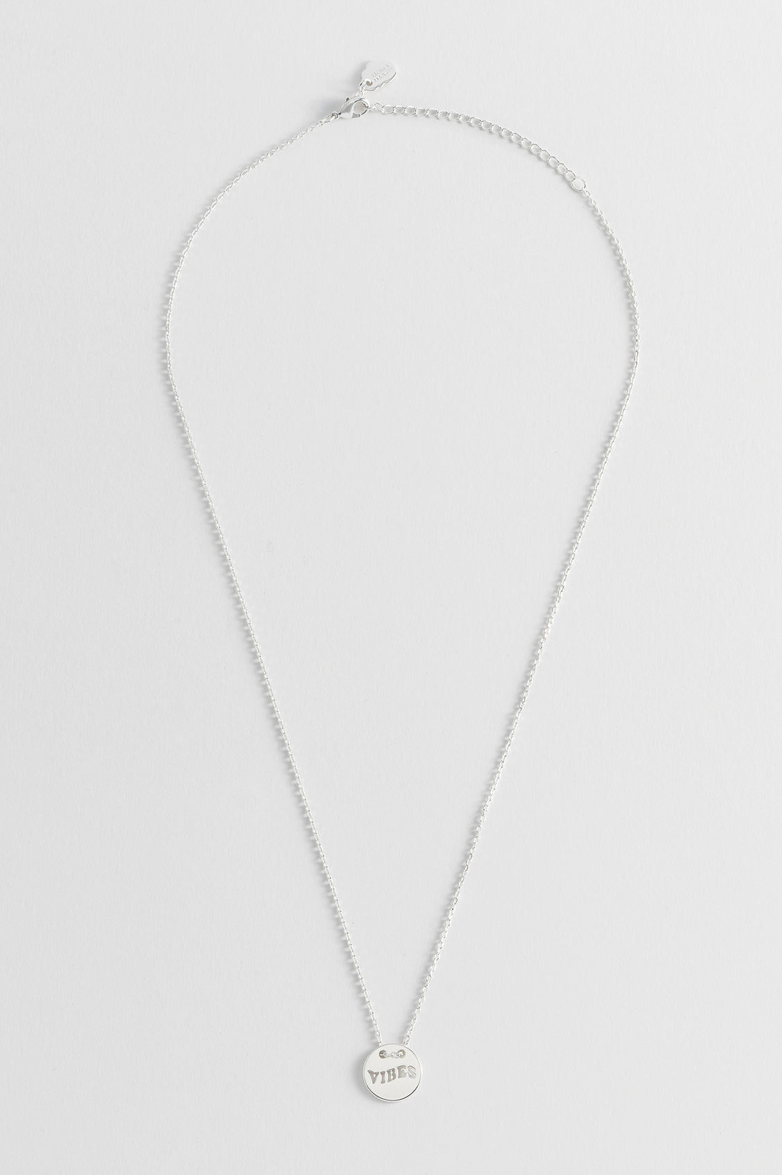 Vibes Cut Out Disc Necklace