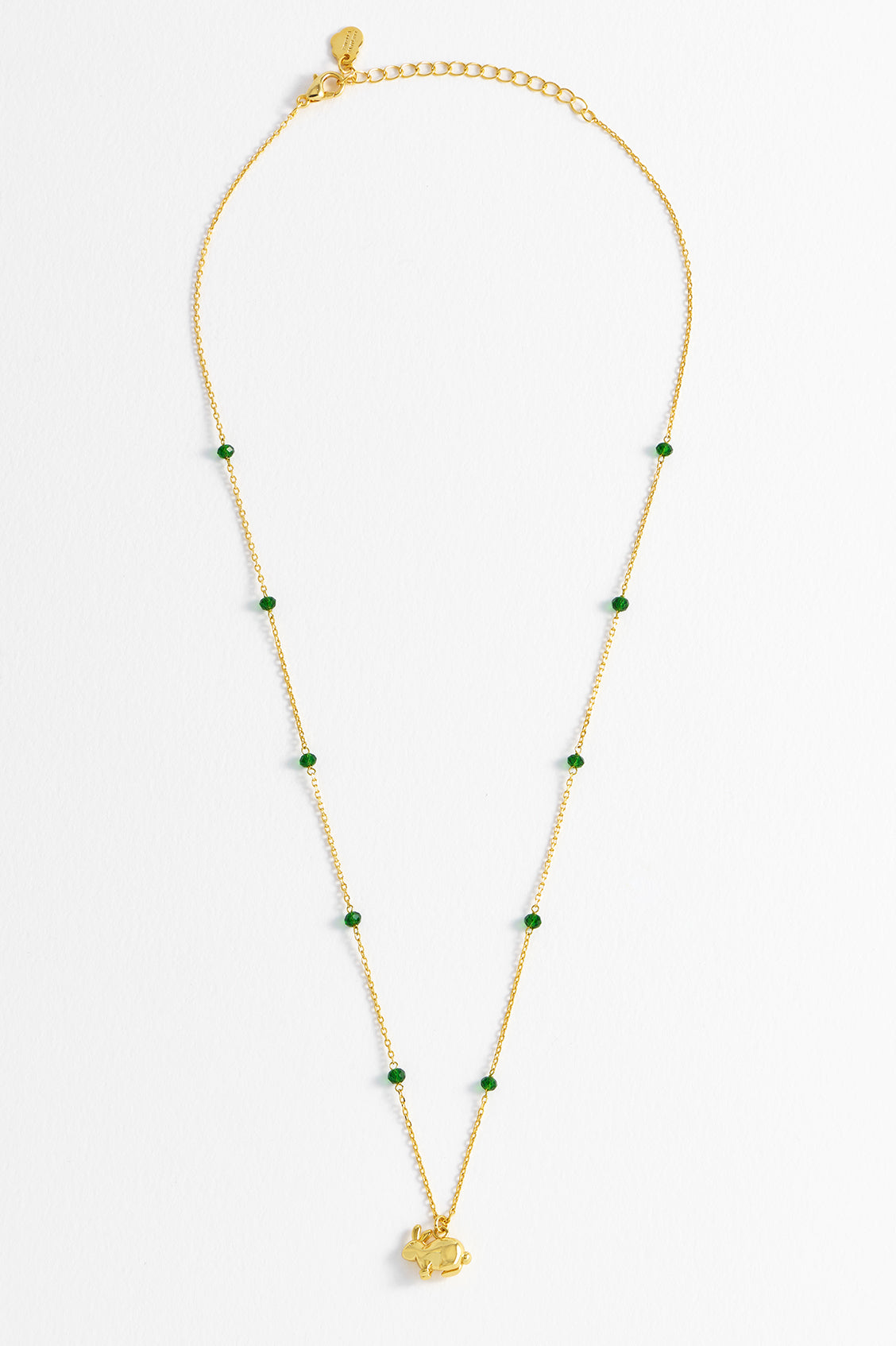 Green Rabbit Necklace